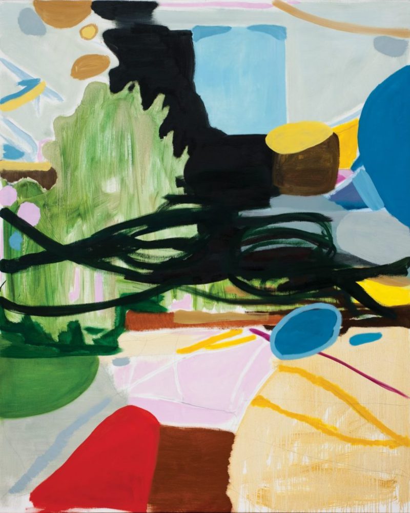UNTITLED (YELLOW BOOK & GREEN SPOT), 2014, 120X100 cm